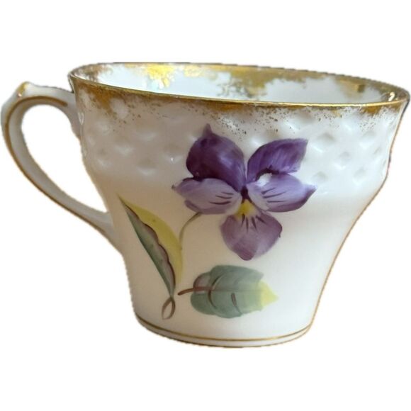 Lefton Purple and Gold Teacup for Dining - Picture 2 of 6